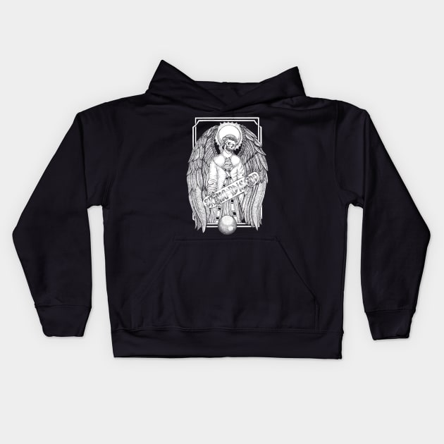 Skateboard Is God Kids Hoodie by TANGKORAK